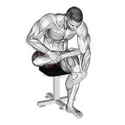Seated piriformis stretch